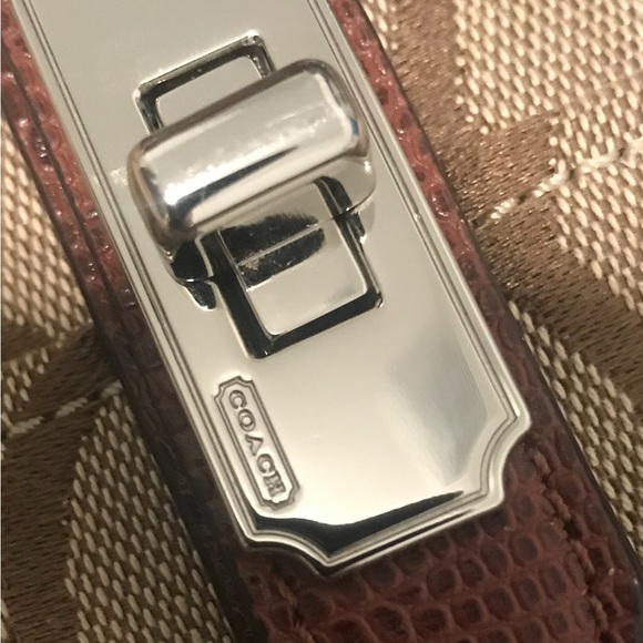 Coach Shoulder Satchel Bag Brown Tan No. D1273-17806M - Picture 5 of 11